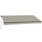 13' x 10' Retractable Awning, UV 30+ Resistant Sunshade Shelter with Adjustable Angle from 45-85°, Light Grey