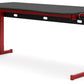 Lynxtyn - Red / Black - Home Office Desk