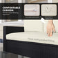 Outdoor Furniture with Table, Wicker Furniture with Loveseat and 2 Chair for Garden, Poolside, Cream