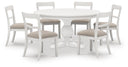 7 Pc. Table, 6 Chairs