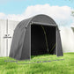8' x 4' Portable Shed, Waterproof Bike Tent with Roll-up Zipper Door and Galvanised Metal Frame for Bike, Garden Tools