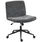 Armless Criss Cross Office Chair with Wheels - Grey