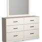 Stelsie - Dresser, Mirror - White
