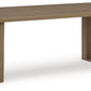 Serene Bay - Dark Brown - Rectangular Dining Table With Umbrella Option