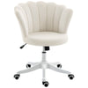 Armless Swivel Office Chair with Tilt - Cream