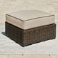 Coastline Bay - Brown - Ottoman With Cushion