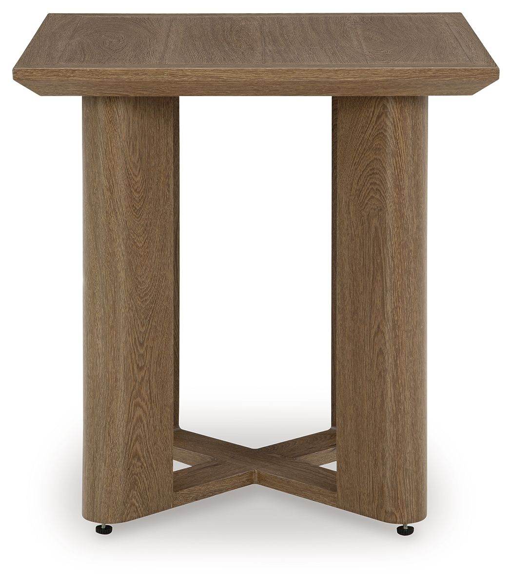 Serene Bay - Dark Brown - Square End Table - Forward Furniture