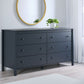 Simmenfort - Navy Blue - Six Drawer Dresser