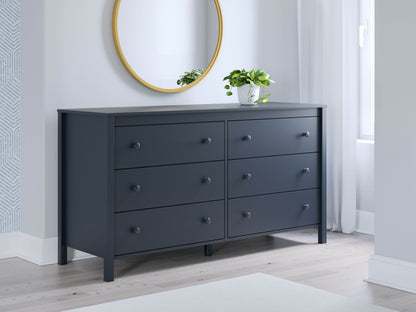 Simmenfort - Navy Blue - Six Drawer Dresser - Forward Furniture