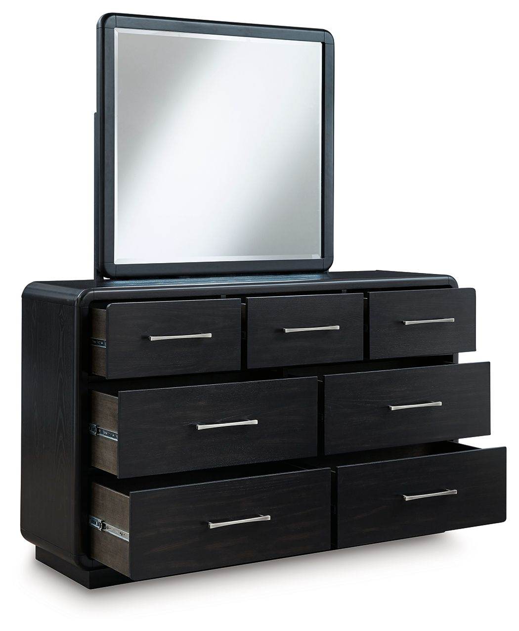 Rowanbeck - Black - Dresser And Mirror - Forward Furniture