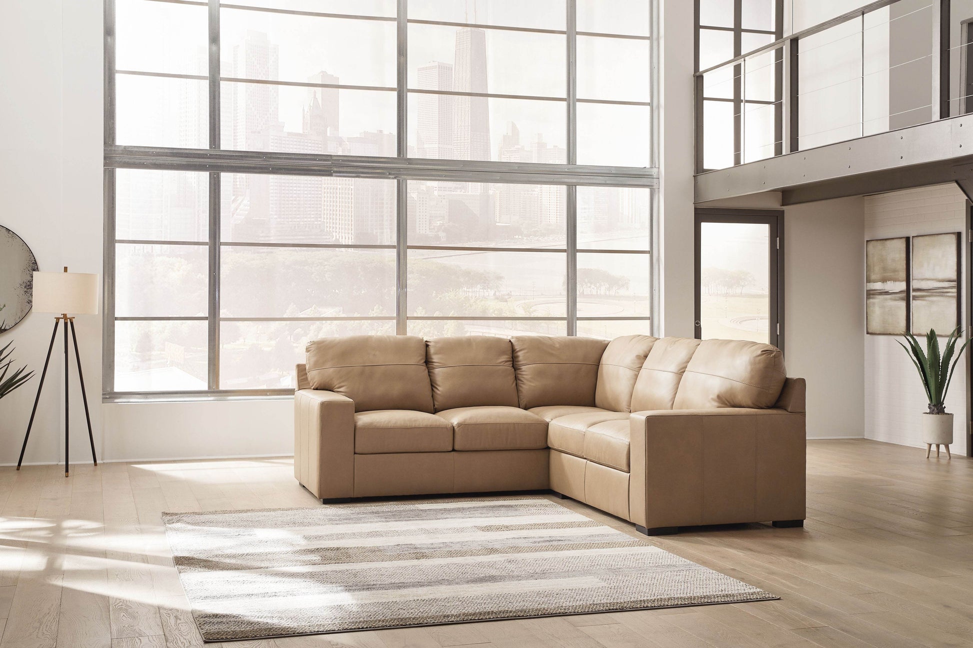 Bandon - Sectional - Leather Match - Forward Furniture