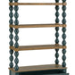 Finnworth - Bookcase - Blue / Brown