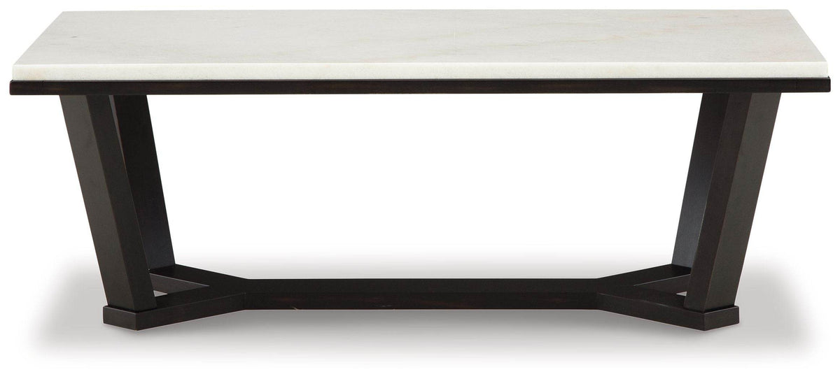 Fostead - White / Espresso - Rectangular Cocktail Table - Forward Furniture