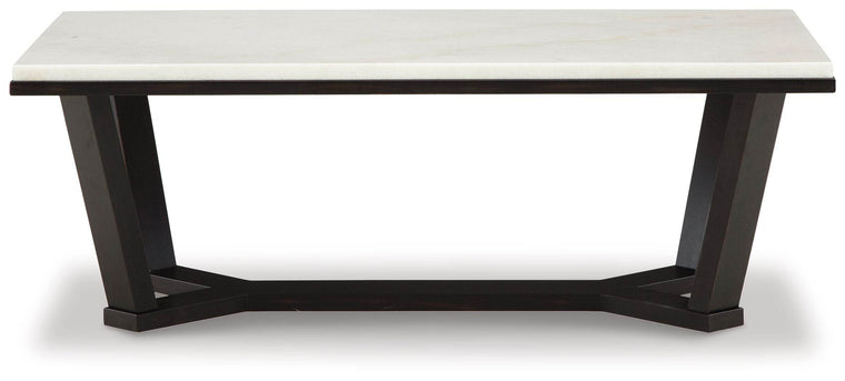 Fostead - White / Espresso - Rectangular Cocktail Table - Forward Furniture