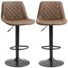 Swivel Counter Height Bar Stools Set of 2 - Dark Brown