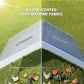 Large Metal Chicken Run with Waterproof & UV-Resistant Cover, Feeding Door, Hanging Feeder, Perch, for 24-30 Chickens