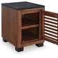 Kallari - Chair Side End Table - Warm Brown / Black