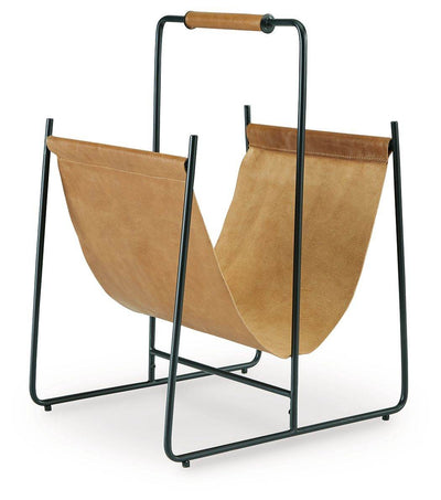 Faronworth - Brown / Black - Magazine Rack - Forward Furniture