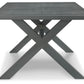 Elite Park - Gray - Rect Dining Table W/Umb Opt