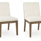 Marxmore - Dining Upholstered Side Chair (Set of 2) - Beige / Brown