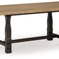 Charterton - Two-tone Brown - Rectangular Dining Room Table