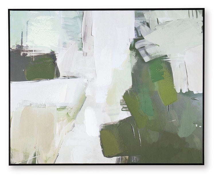 Vinick - Green / Gray / White - Wall Art - Forward Furniture