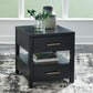 Winbardi - Black - Rectangular End Table