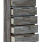 Baystorm - Gray - Five Drawer Chest