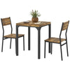3-Piece Dining Set for 2 - Rustic Brown