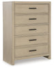 Calmoro - Five Drawer Chest - Gray