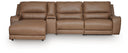 4 Pc. Power Reclining Sectional With LAF Press Back Power Chaise And Storage Console