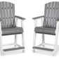 Transville - Barstool (Set of 2) - Gray / White