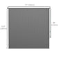 6' x 6' Patio Door Blinds, Outdoor Roller Shades, Cordless Roll Up Shade for Porch Gazebo, Light Grey