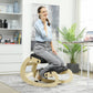 Adjustable Rocking Wood Kneeling Chair - Black