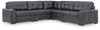 Brindley Pier - 5-Piece Sectional - Fog