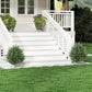 24" Artificial Cypress Trees with Ground Stake, Set of 2 Artificial Plants for Indoor & Outdoor, UV Resistant, Green