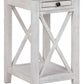 Adalane - White / Gray - Accent Table