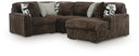 4 Pc. Sectional With RAF Corner Chaise And Armless Chair