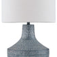 Schylarmont - Antique Gray / White - Metal Table Lamp