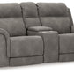 Next-Gen Durapella - Reclining Power Loveseat With Console