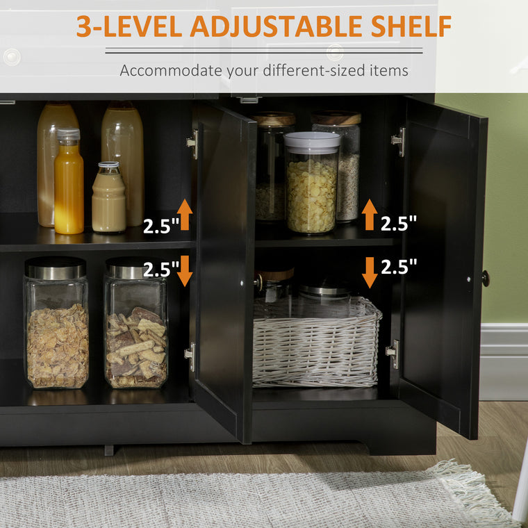 Sideboard Buffet Cabinet with 2 Drawers