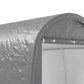 10' x 10' Outdoor Storage Tent, Heavy Duty and Waterproof Portable Shed for Bike, Motorcycle & Garden Tools, Light Grey