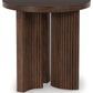 Korestone - Dark Brown - Round End Table