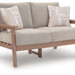 Grover Beach - Loveseat With Cushion - Driftwood