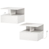Floating Nightstand Set of 2 with Power Outlets