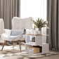 Light Nightstand - Slim Bedside Stand for Small Spaces
