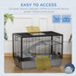 3-tier Hamster Cage, Guinea Pig Cage with Accessories Food Dish Water Bottle, Ramps, 31.5"x19"x 23", Grey