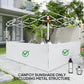 Canopy Sidewalls for 10' x 10' or 10' x 20' Pop up Canopy, 2 PCS Canopy Half Walls Only, White