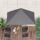 8ft Half Round Umbrella Outdoor Balcony Parasol Patio Garden Outdoor Window Sun Shade w/ 5 Ribs