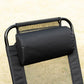 Double Camping Chairs Foldable w/ Reclining & Headrest, Black
